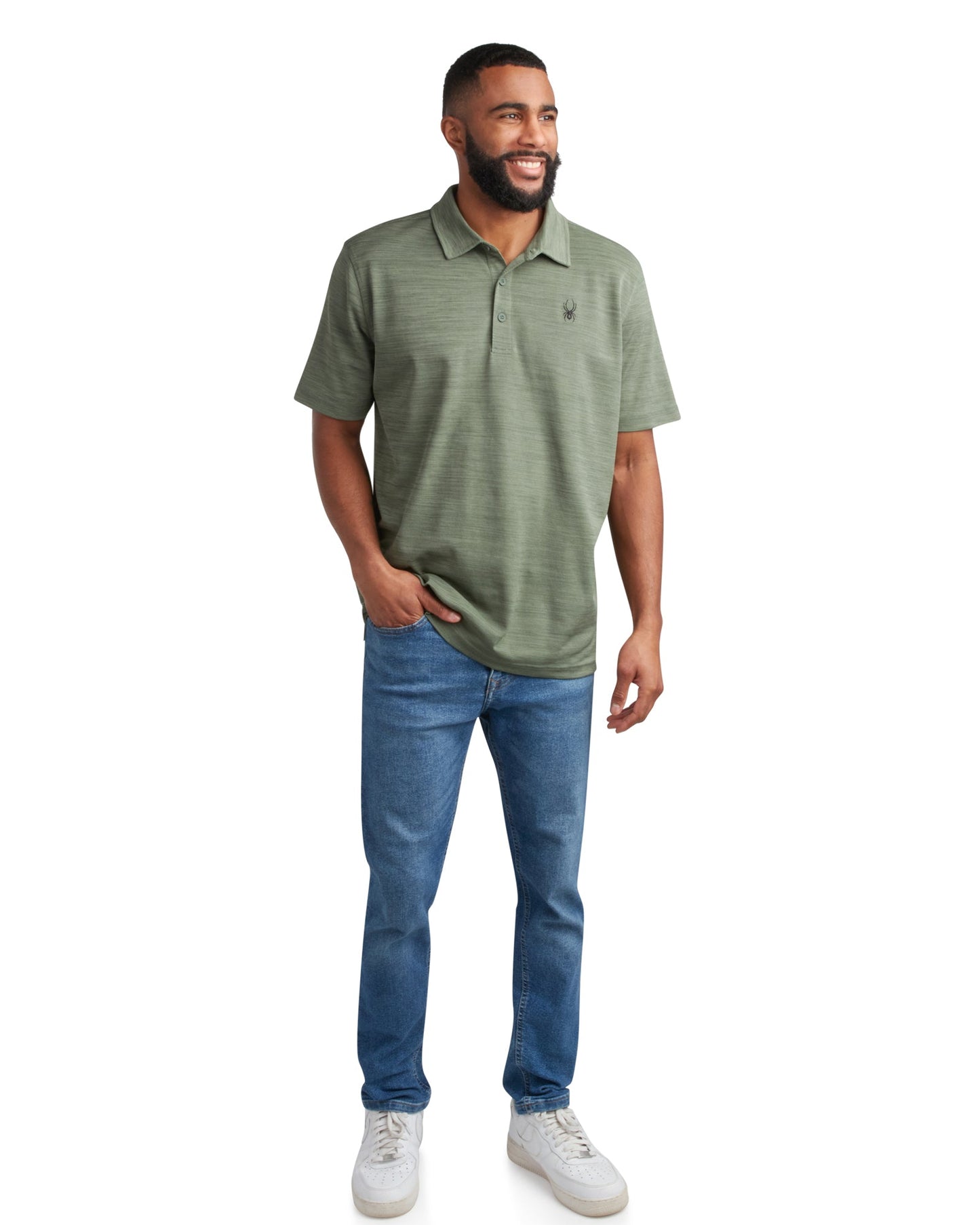 Men's Short Sleeve Tech Pique - Spruce Green