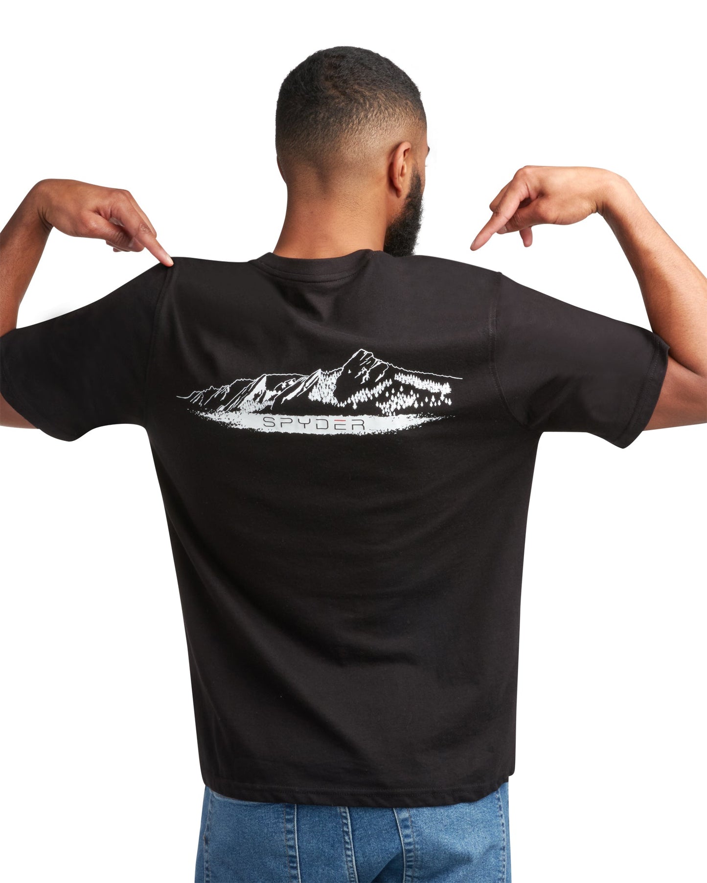 Men's Short Sleeve Mountain - Black