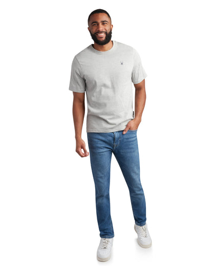 Men's Short Sleeve Mountain Tee - Heather Grey