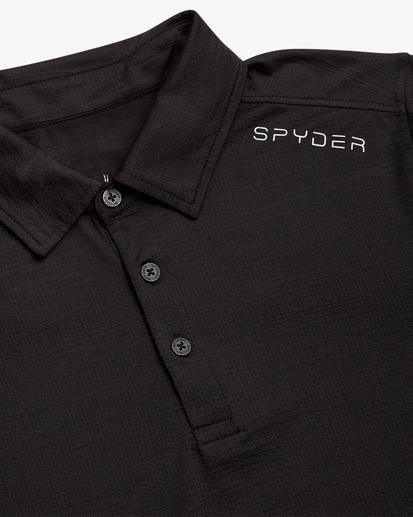 Men's Short Sleeve Jacquard - Black