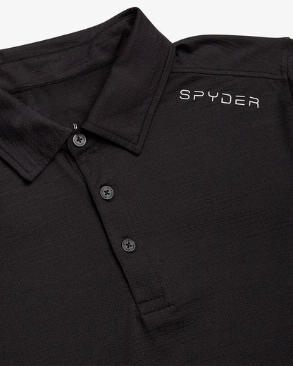 Men's Short Sleeve Jacquard - Black