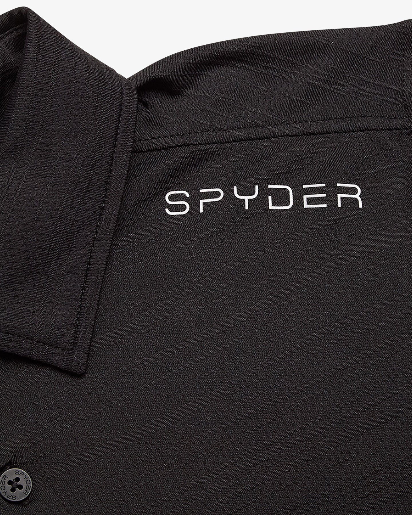 Men's Short Sleeve Jacquard - Black