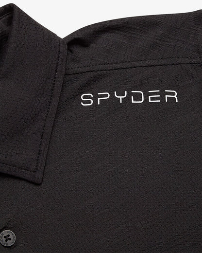 Men's Short Sleeve Jacquard - Black