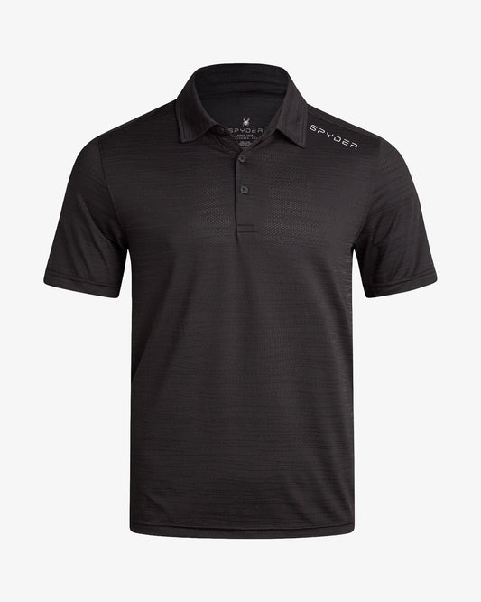 Men's Short Sleeve Jacquard - Black