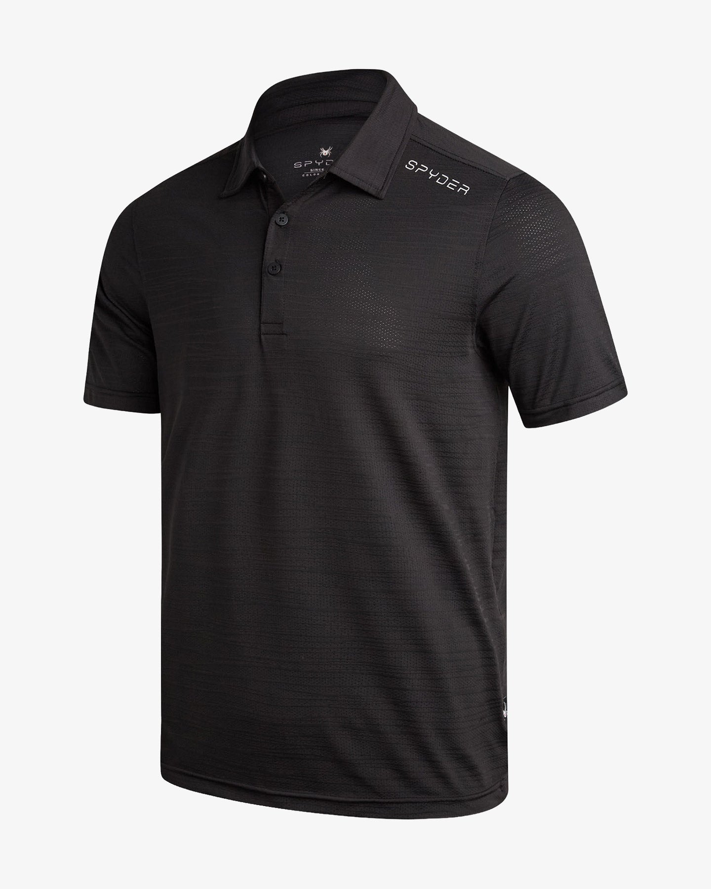 Men's Short Sleeve Jacquard - Black