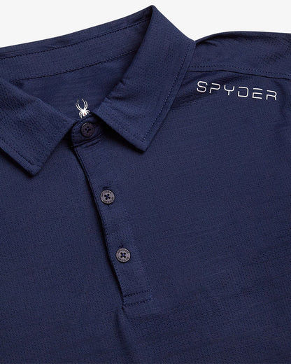 Men's Short Sleeve Jacquard - Navy