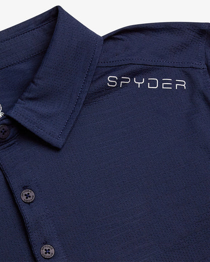 Men's Short Sleeve Jacquard - Navy