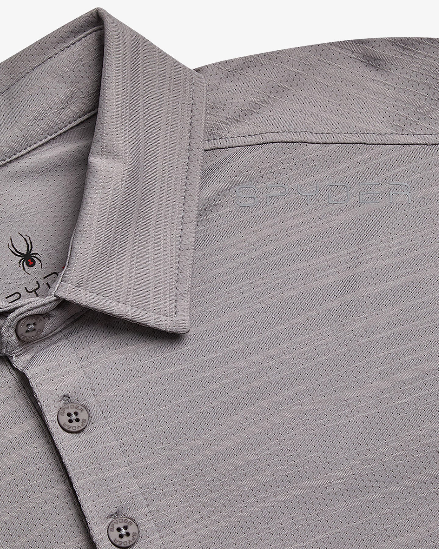 Men's Short Sleeve Jacquard - Pewter