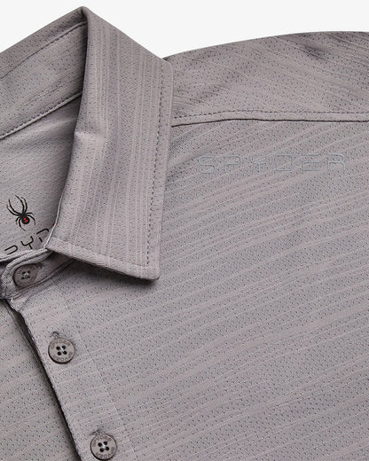 Men's Short Sleeve Jacquard - Pewter