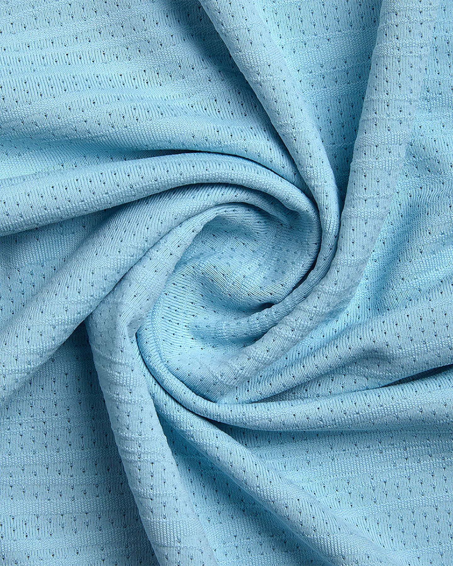 Men's Short Sleeve Jacquard - Sky Blue