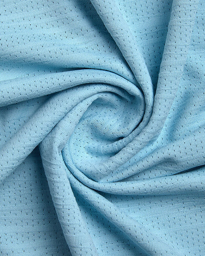 Men's Short Sleeve Jacquard - Sky Blue