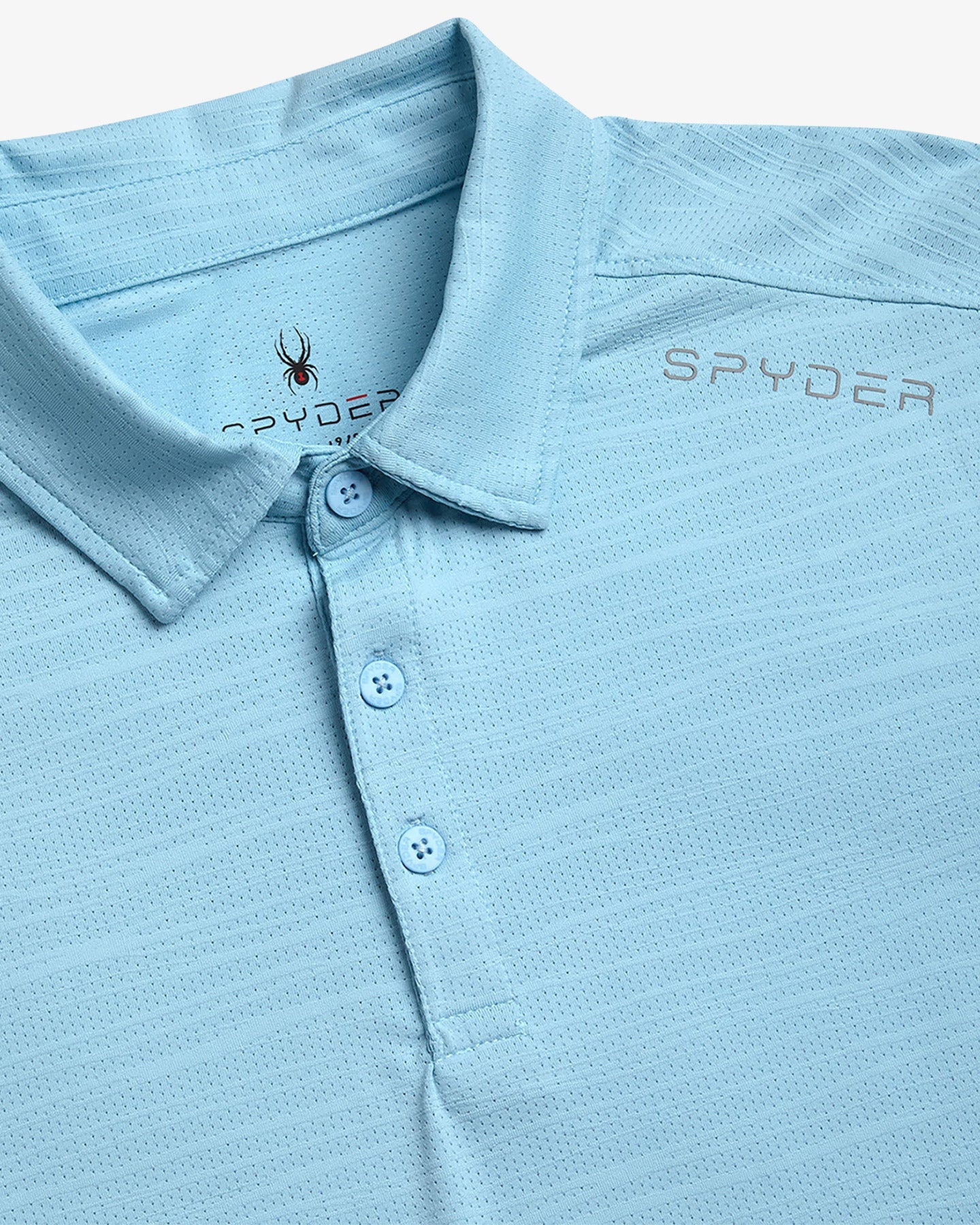 Men's Short Sleeve Jacquard - Sky Blue