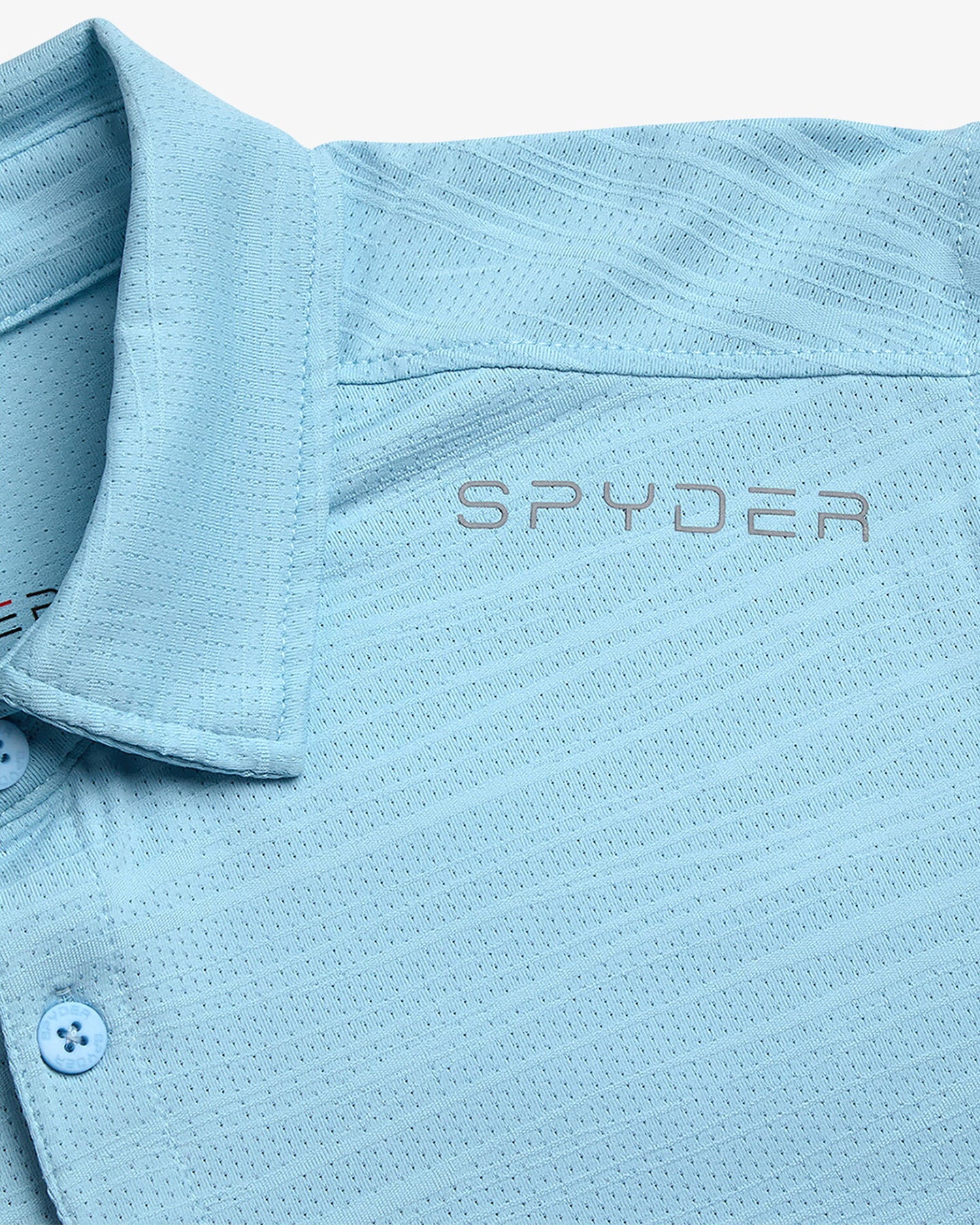 Men's Short Sleeve Jacquard - Sky Blue