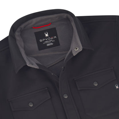 Spyder Men's Bonded Shirt Jacket - Black