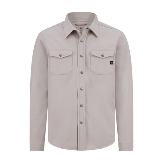 Spyder Men's Bonded Shirt Jacket - Bone