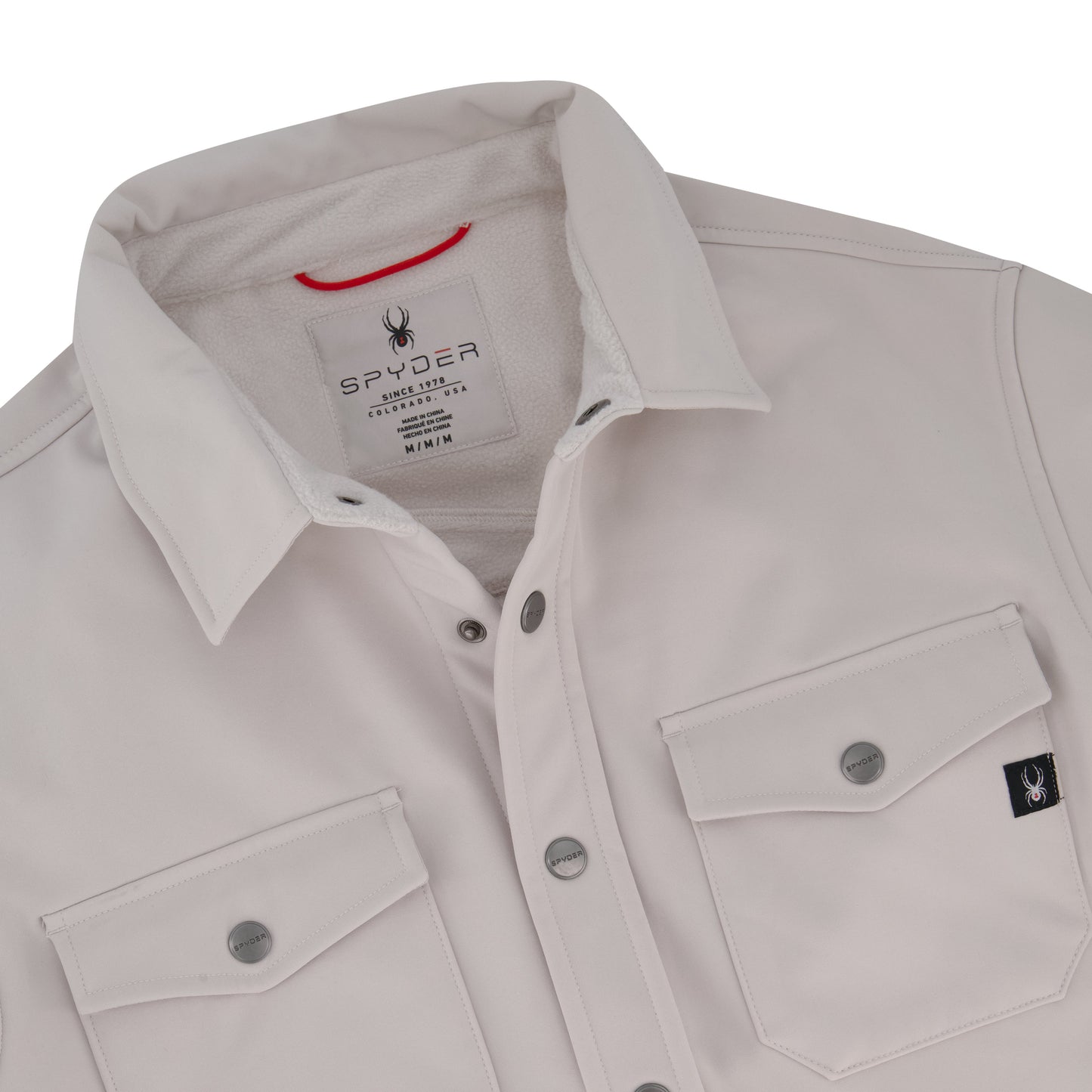 Spyder Men's Bonded Shirt Jacket - Bone