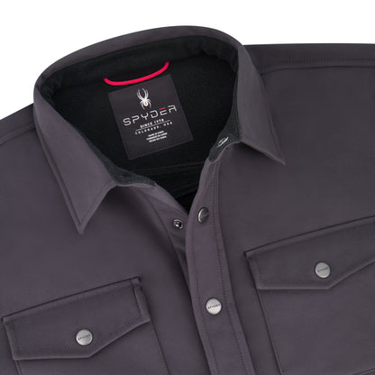 Spyder Men's Bonded Shirt Jacket - Gunmetal