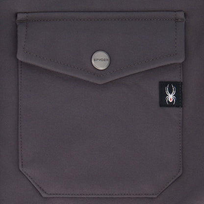 Spyder Men's Bonded Shirt Jacket - Gunmetal