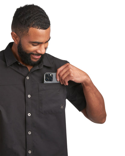 Men's Short Sleeve Ripstop - Black