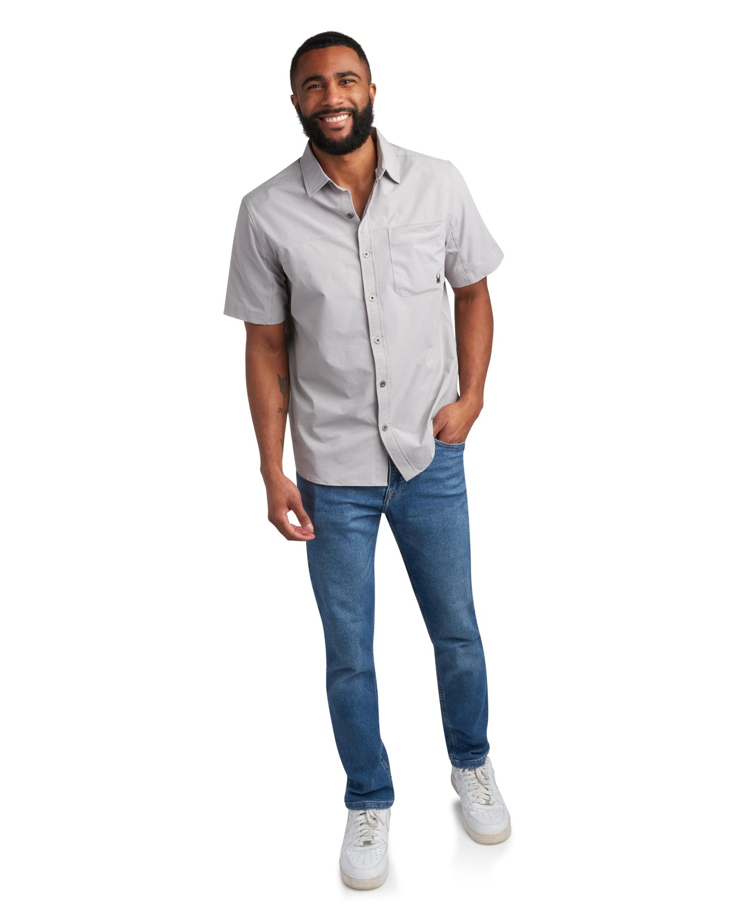 Men's Short Sleeve Ripstop - Pewter