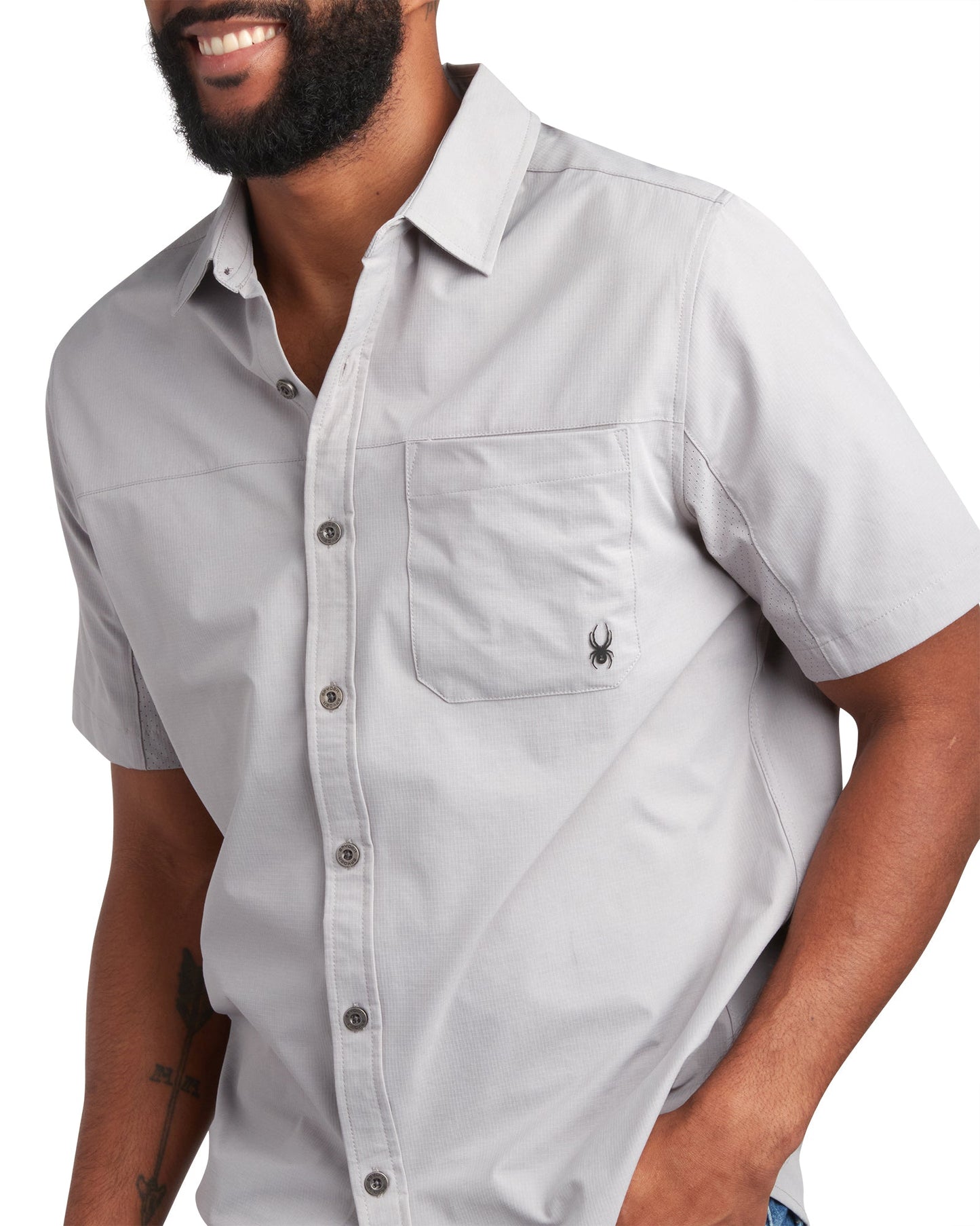 Men's Short Sleeve Ripstop - Pewter
