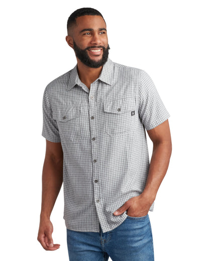 Men's Short Sleeve Check - Grey