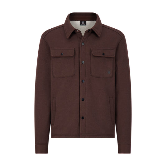 Spyder Men's Sherpa Shacket - Cocoa
