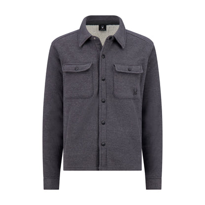Spyder Men's Sherpa Shacket - Gunmetal