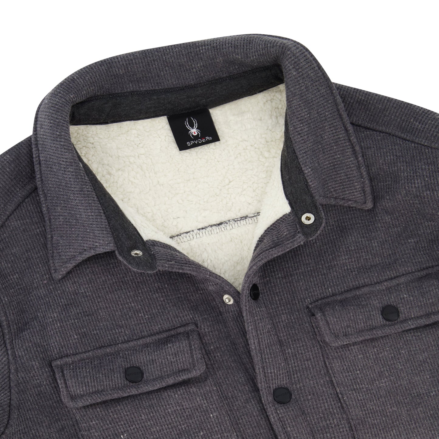 Spyder Men's Sherpa Shacket - Gunmetal