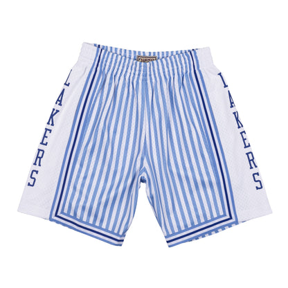 Mitchell & Ness Men's NBA Striped Swingman Short Los Angeles Lakers 1996