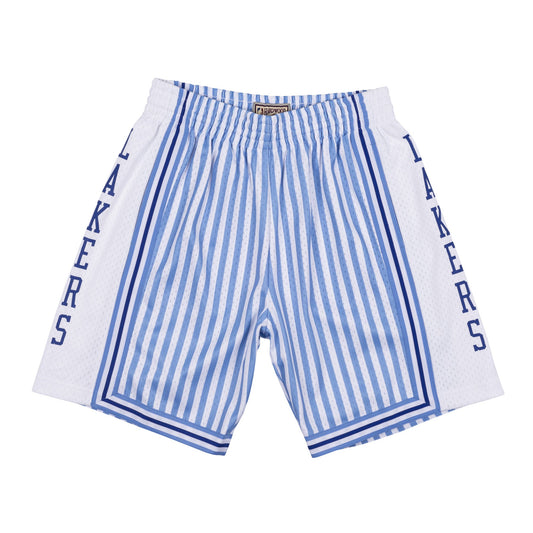 Mitchell & Ness Men's NBA Striped Swingman Short Los Angeles Lakers 1996