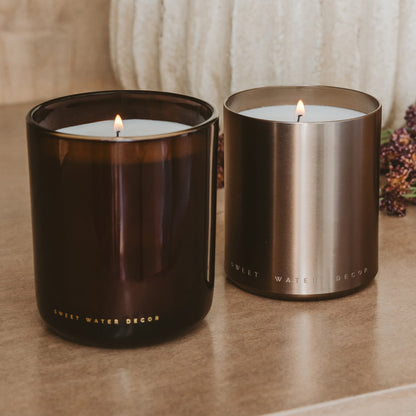 Cozy Season Soy Candle - Boxed Amber Tinted Glass Jar - 12 oz