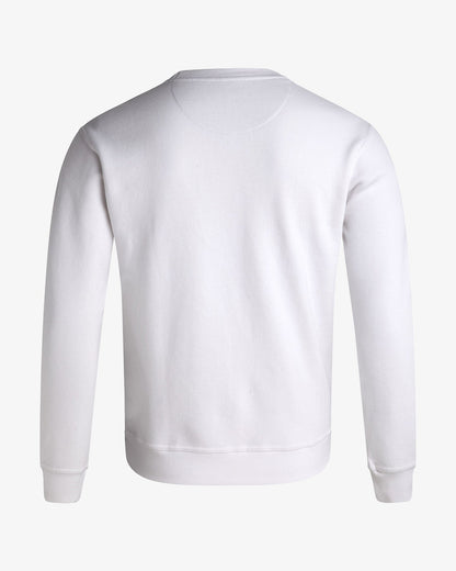 Men's Fleece Crew - White