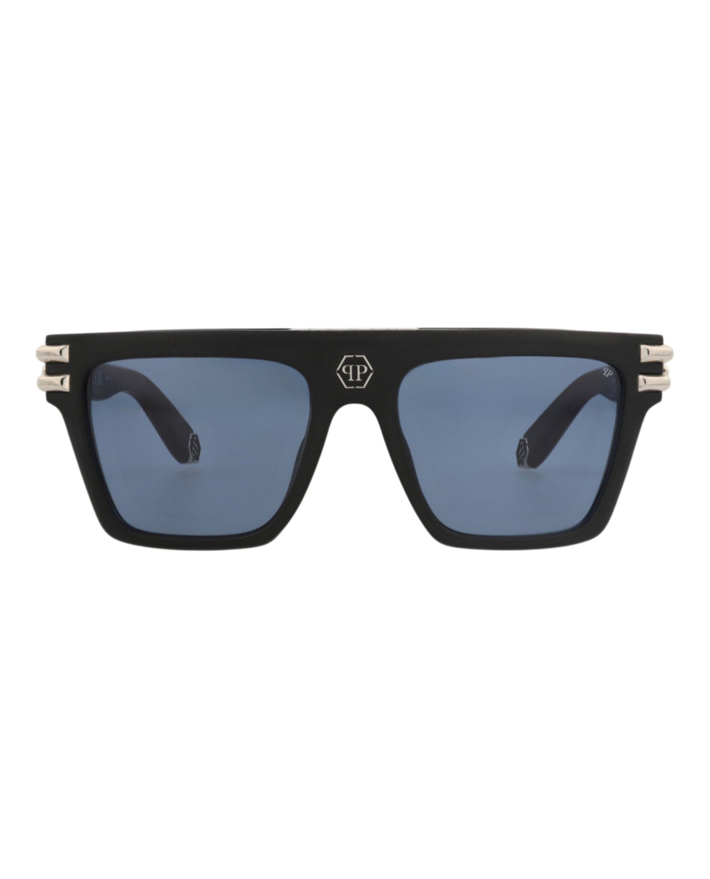 Philipp Plein Aviator-Frame Metal Sunglasses