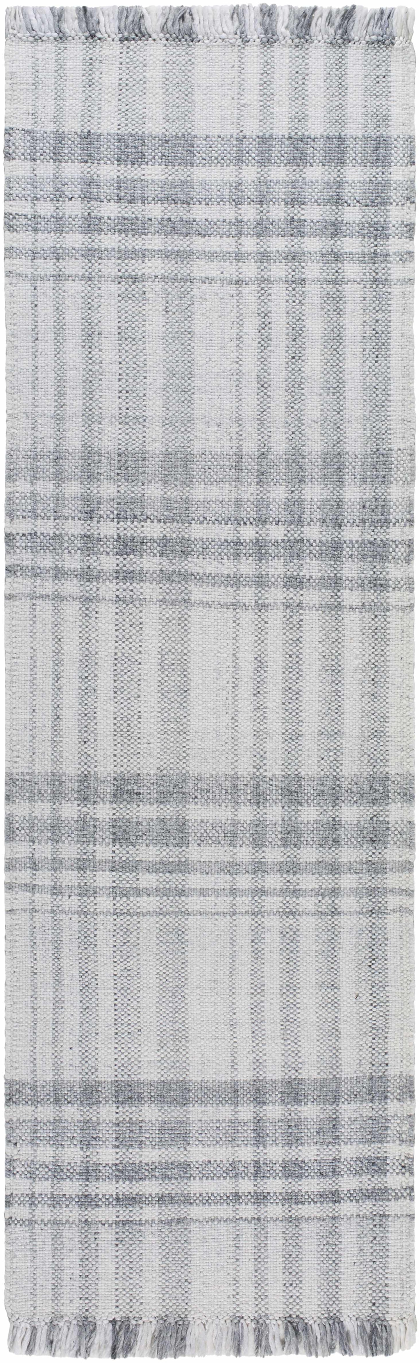 Inara Gray Plaid Area Rug