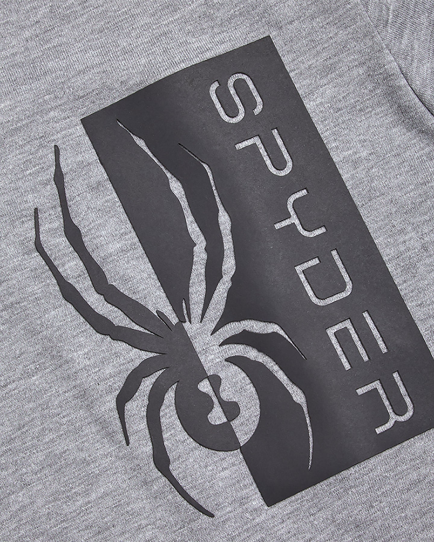 Men's Split Logo Long Sleeve - Heather Grey