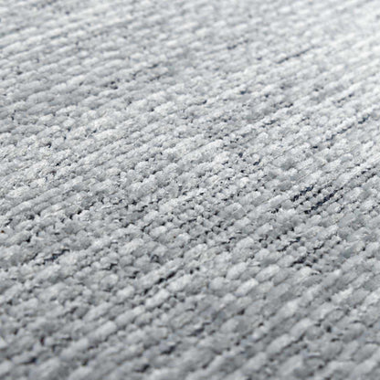 Isako Blue & Gray Solid Washable Area Rug - Clearance