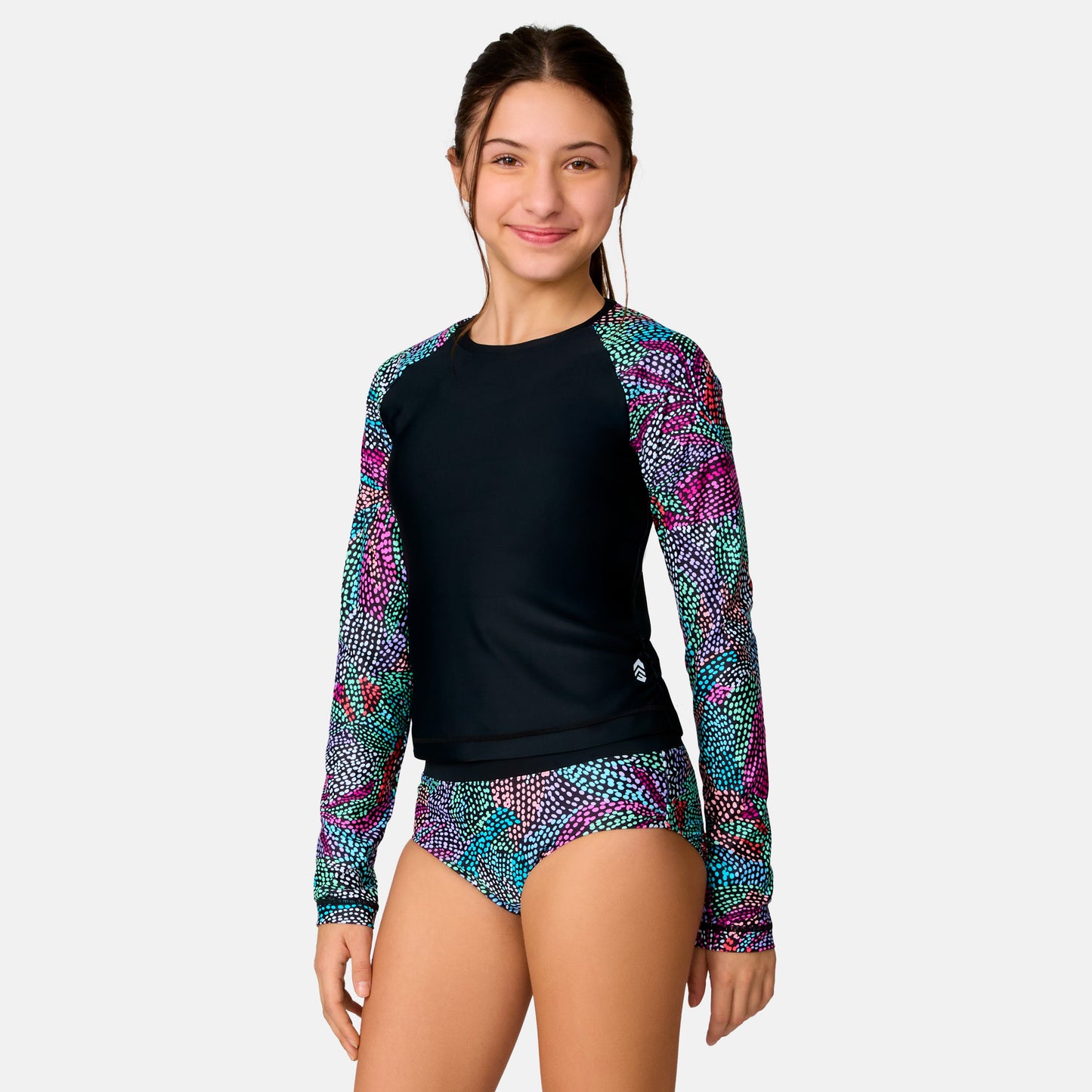 Girls' Fresco Rash Guard and Bikini Swim Set