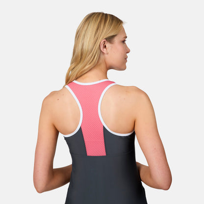 Women's Crochet Wave Mesh Racerback Tankini Top