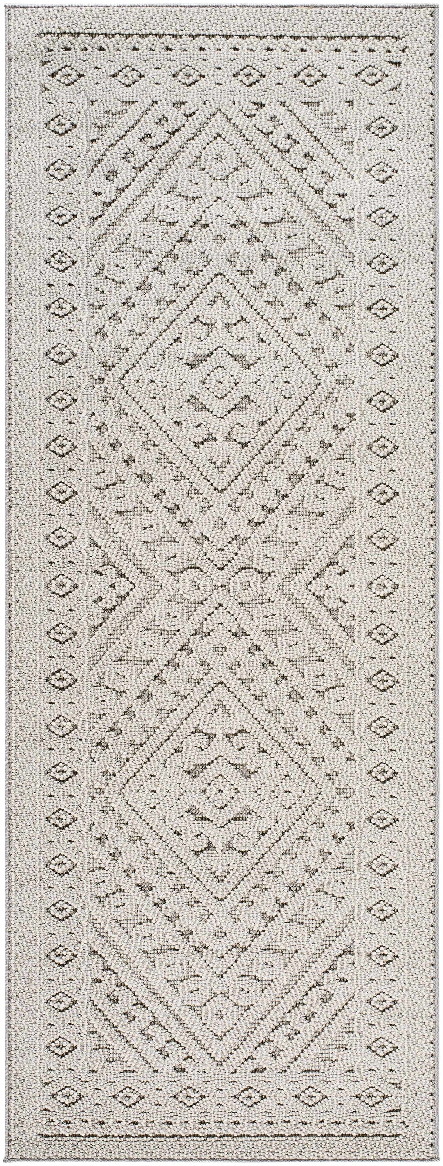 Hibah Natural Gray Outdoor Area Rug - Clearance