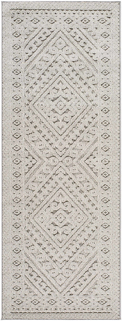 Hibah Natural Gray Outdoor Area Rug - Clearance