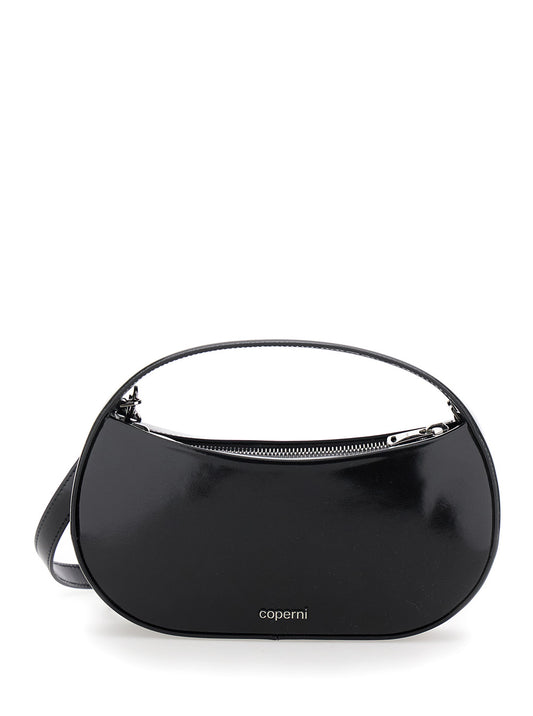 Black Handbag With Logo Detail