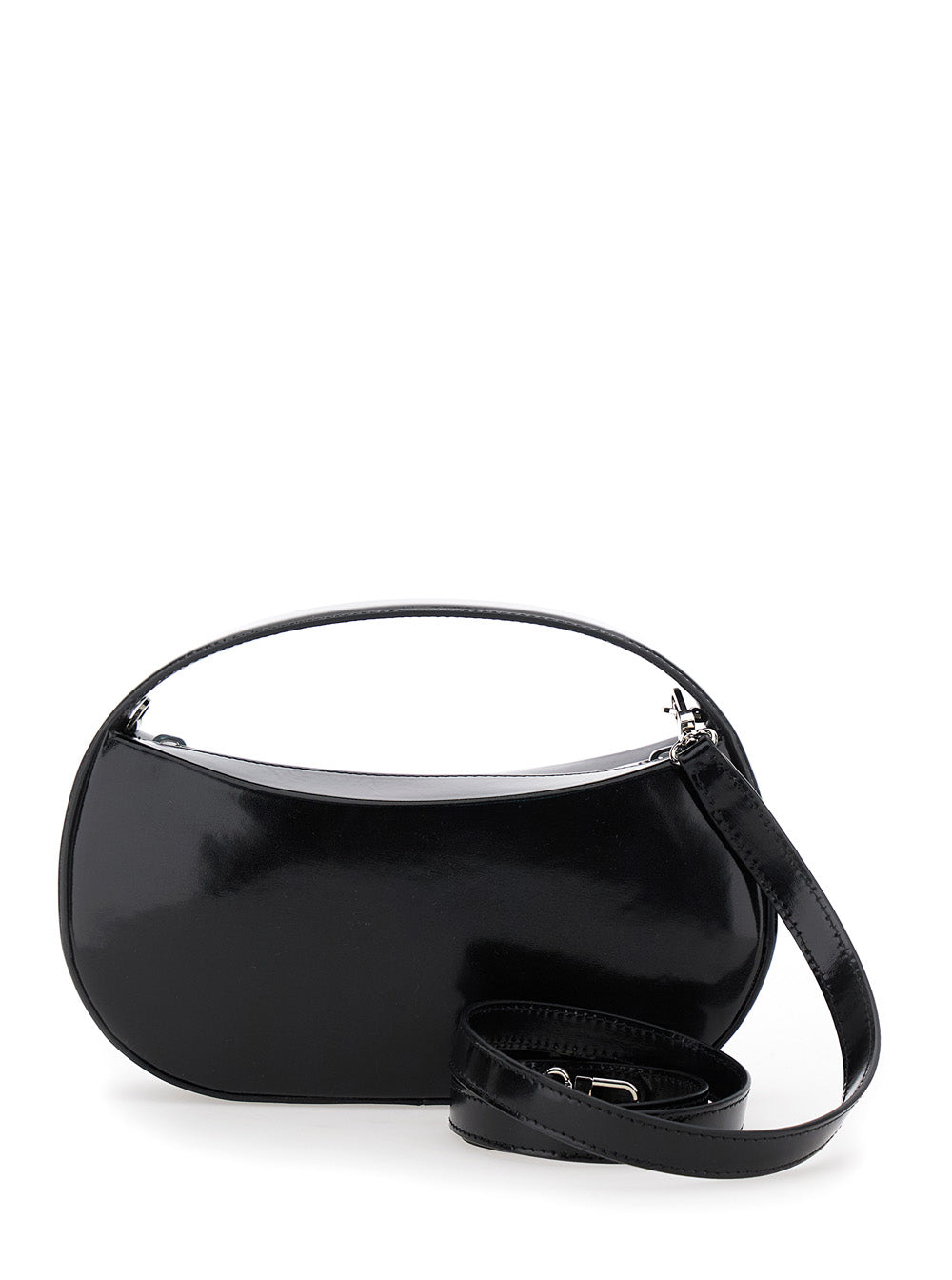 Black Handbag With Logo Detail