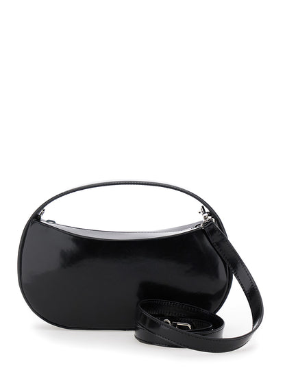 Black Handbag With Logo Detail