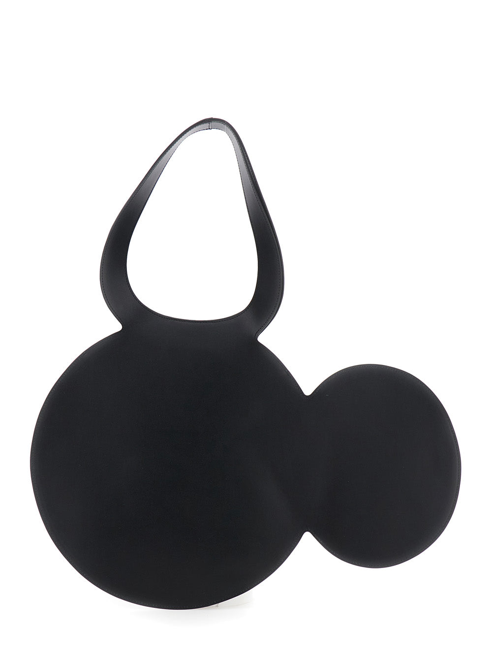 'Mickey' Black Handbag With Cut-Out Handle