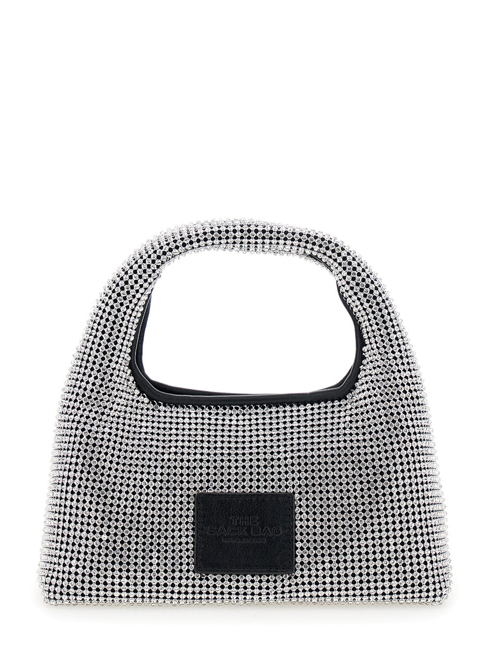 Metallic Handbag With Crystal Embellishments
