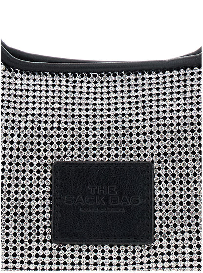 Metallic Handbag With Crystal Embellishments