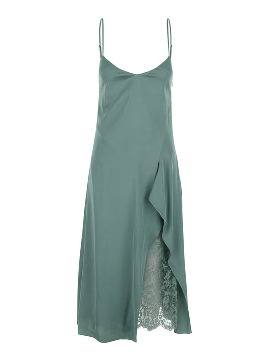 Dress Docketta Vis Soft Satin Green