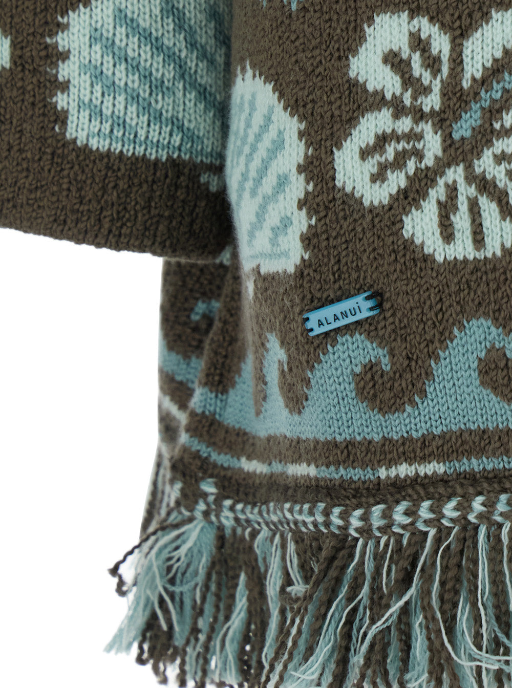 Cardigan Echoes of the Island Multicolour Wool