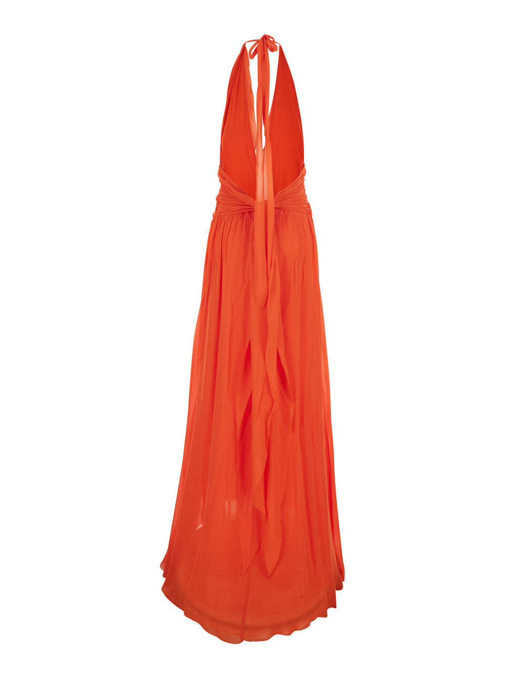 Maxi Dress Georgette Orange